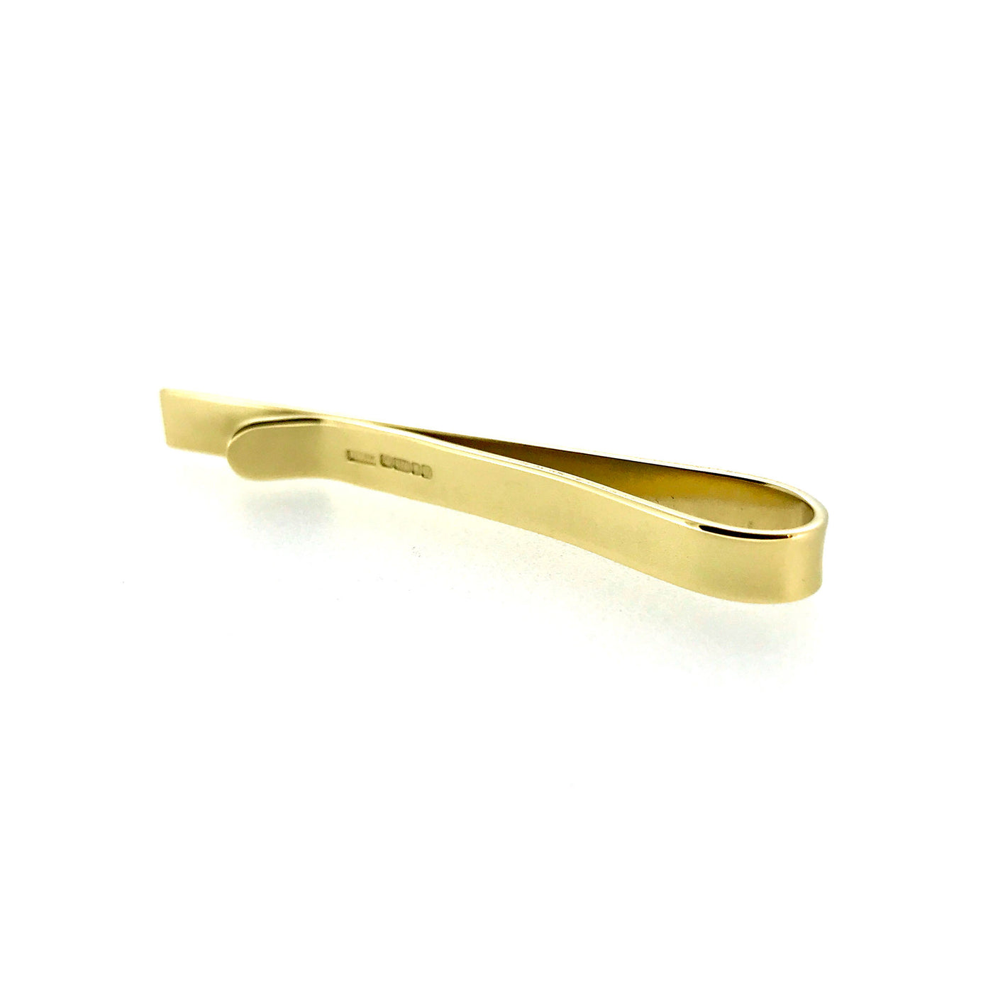 Elegant 9ct Gold Tie Clip - 5mm Hallmarked Tie Slide | Roberts & Co